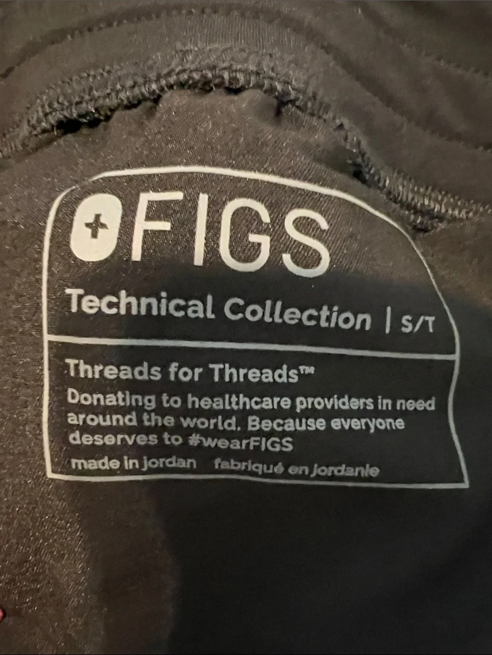 Figs Technical Collection Men's Black Drawstring scrub Pants